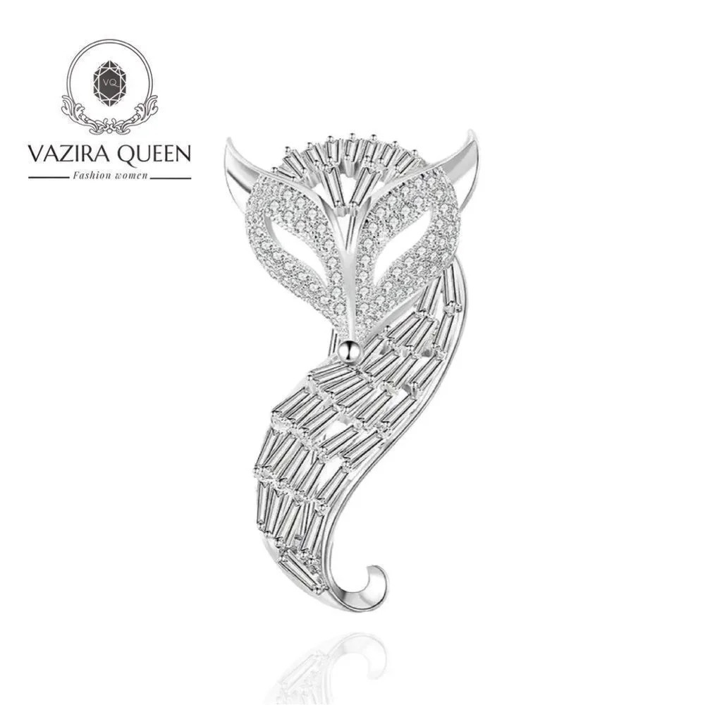 VQ Fox Brooch